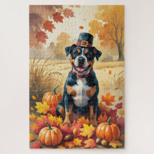 Puzzle Staffordshire américain en feuilles d'automne