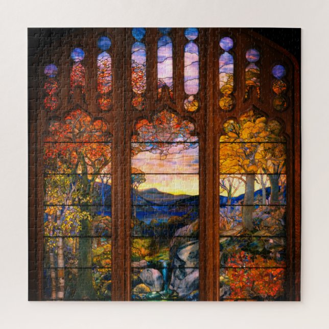 Puzzle Stainglass tiffany look victorien élégant (Vertical)