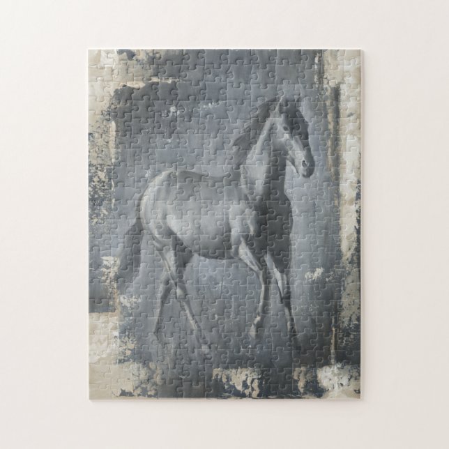 Puzzle Stallion noir (Vertical)