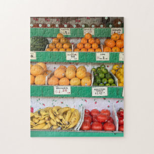 Puzzle Stand de fruits, Columbus Avenue, New York City, N