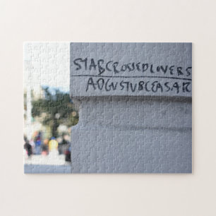 Puzzle Star Crossed Lovers Shakespeare Graffiti NYC