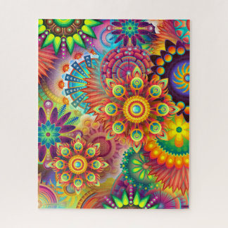 Puzzle Starburst Psychédélique Abstraite Mandalas