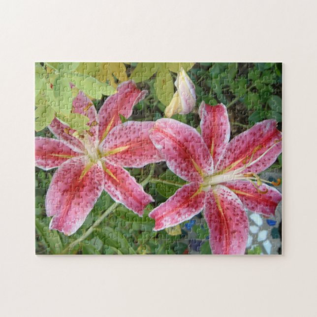 Puzzle Stargazer Lilies Jardin Floral (Horizontal)