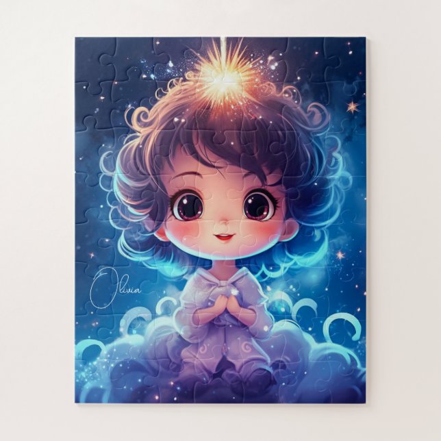 Puzzle Starry Little Princess Nightime Girly Personnalise (Vertical)