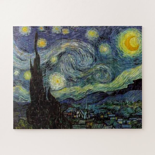 Puzzle Starry Night - van Gogh Peinture Art (Horizontal)