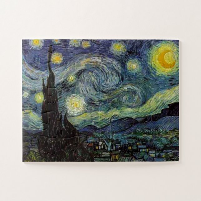 Puzzle Starry Night - van Gogh Peinture Art (Horizontal)
