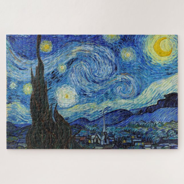 Puzzle Starry Night, Vincent van Gogh (Horizontal)