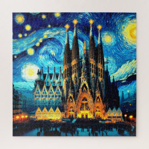 Puzzle Starry Sagrada Familia Barcelona