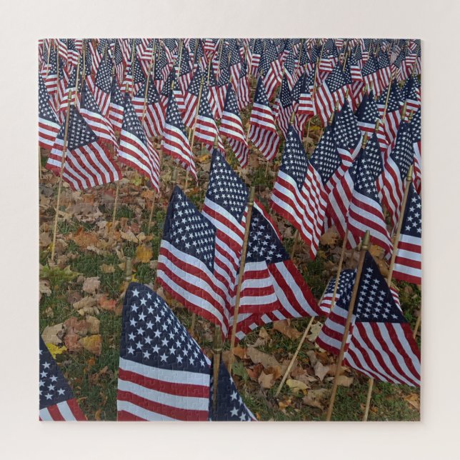 Puzzle Stars and Stripes nos vétérans (Vertical)