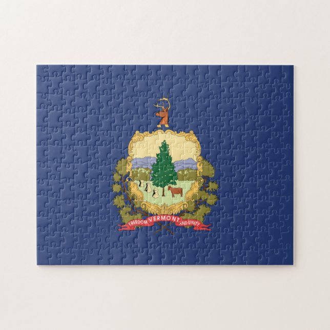 Puzzle State Flag of Vermont, USA (Horizontal)