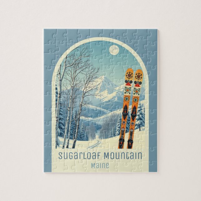 Puzzle Station de ski Sugarloaf Mountain Maine jeu  (Vertical)