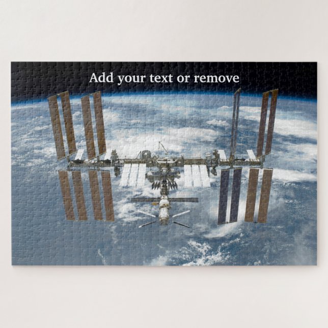 Puzzle Station spatiale internationale planète satellite  (Horizontal)