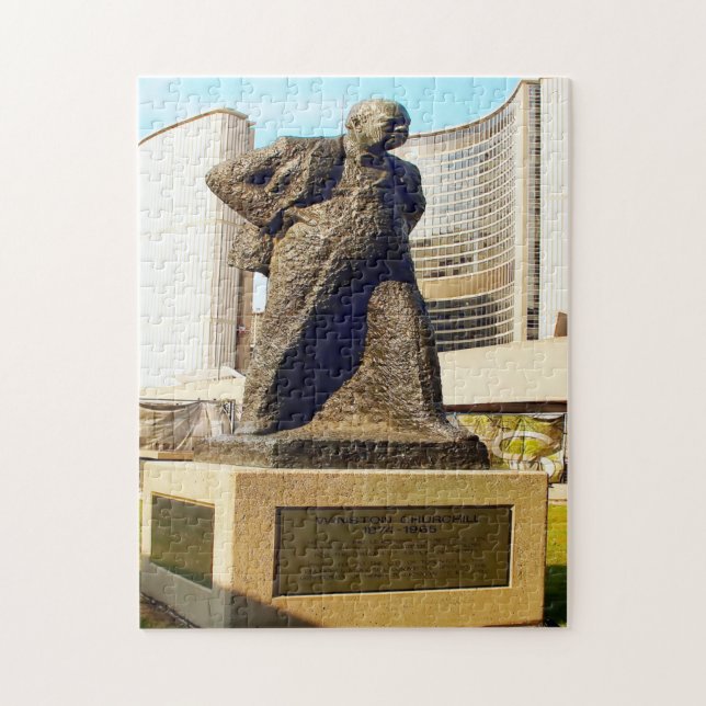 Puzzle Statue de Churchill Toronto. (Vertical)