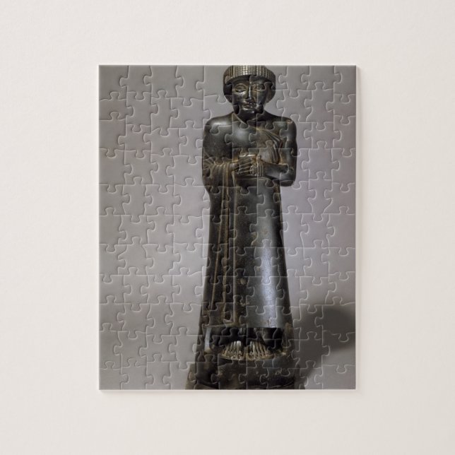 Puzzle Statue de Gudea, prince de Lagash, Néo--Sumérien, (Vertical)