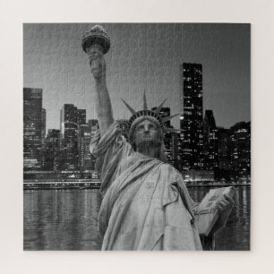 Puzzle Statue de la Liberté des gratte-ciels de Manhattan