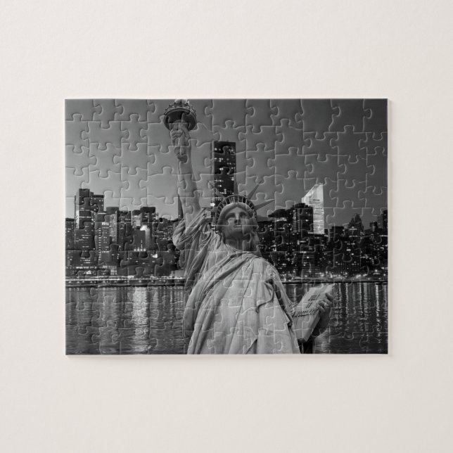 Puzzle Statue de la Liberté des gratte-ciels de Manhattan (Horizontal)