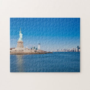Puzzle Statue de la liberté, du fleuve Hudson et de