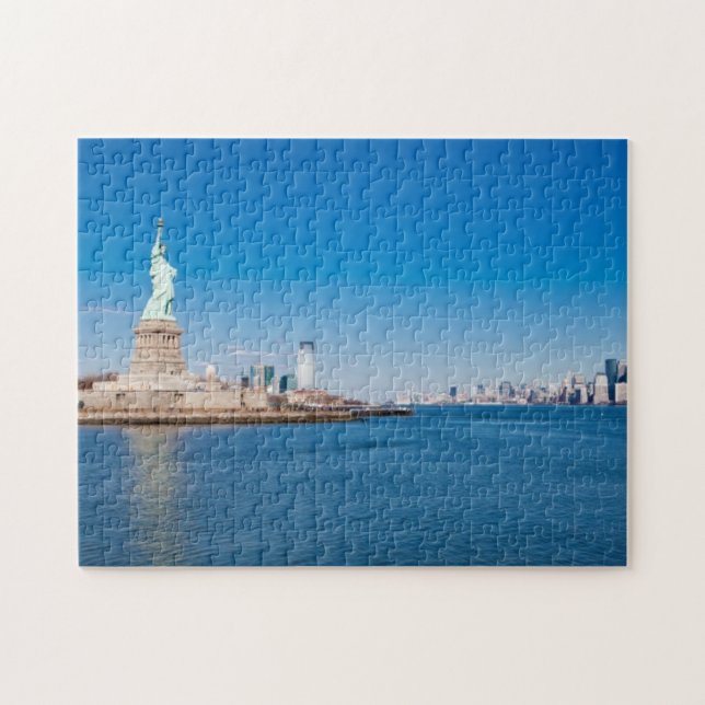 Puzzle Statue de la liberté, du fleuve Hudson et de (Horizontal)