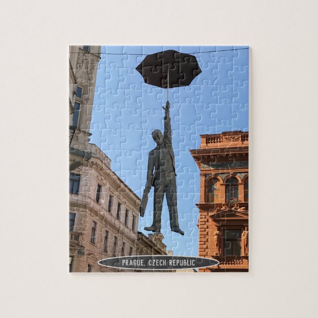 Puzzle Statue de l'homme parapluie, Prague, République tc (Vertical)