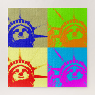 Puzzle Statue de style pop art de la liberté
