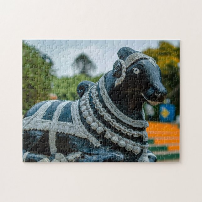 Puzzle Statue de taureau Nandi Park Inde. (Horizontal)