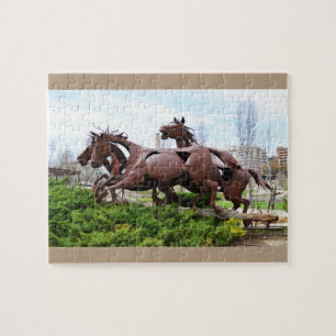 Puzzle Statue des chevaux