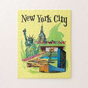 Puzzle Statue vintage de New York City de la liberté Art