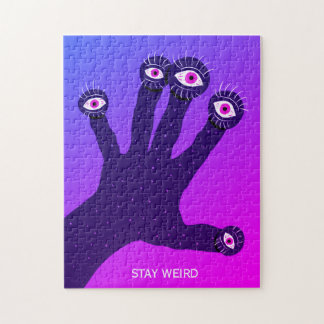 Puzzle Stay Weird Funny Strange Creepy Psychedelic Jigsaw