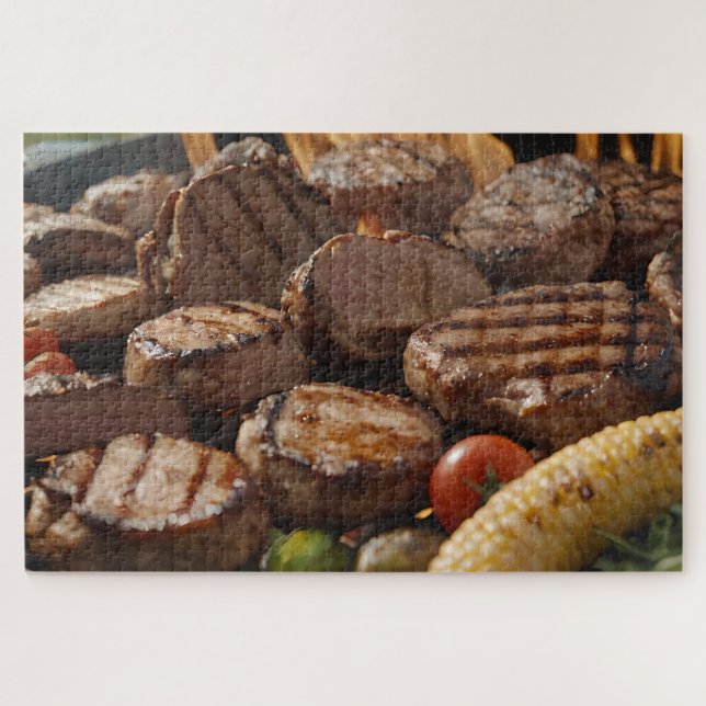 Puzzle Steak grillé au BBQ (Horizontal)