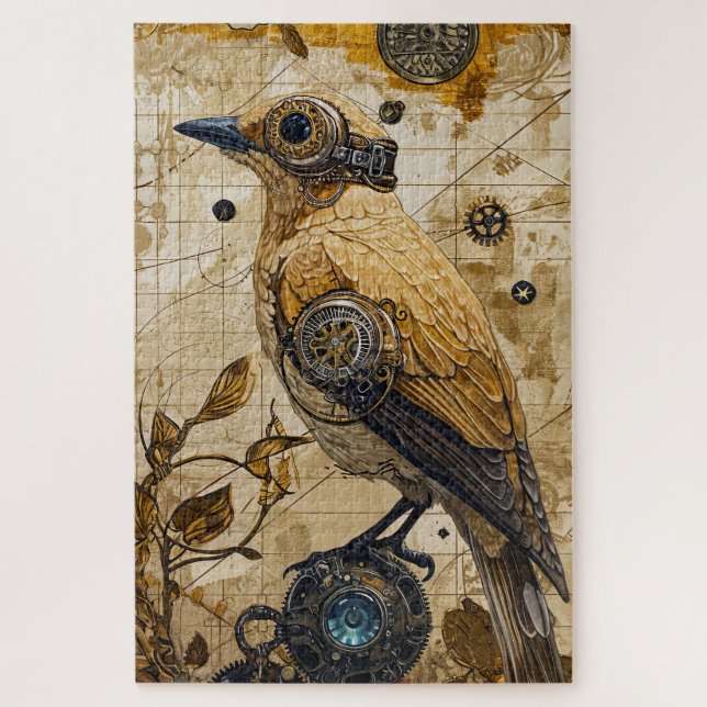 Puzzle Steampunk Bird Art Difficulté (Vertical)