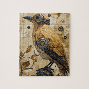 Puzzle Steampunk Bird Art Small