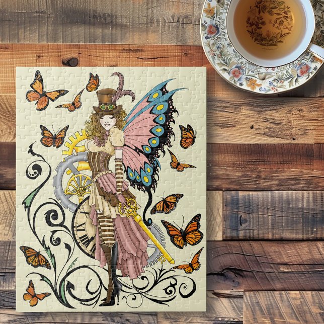 Puzzle Steampunk Fairy Yellow Horloge Entraîneurs (Créateur téléchargé)