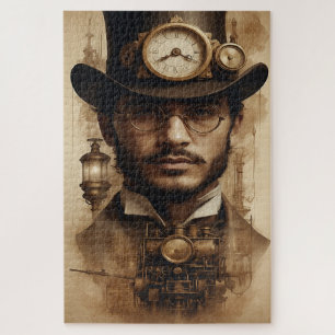 Puzzle Steampunk Gentleman à Sepia