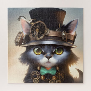 Puzzle Steampunk Kitten