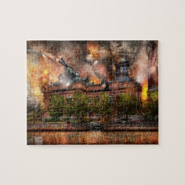 Puzzle Steampunk - La guerre a commencé (Horizontal)