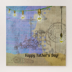 Puzzle Steampunk Mécanique Edison Light Bulb Architect