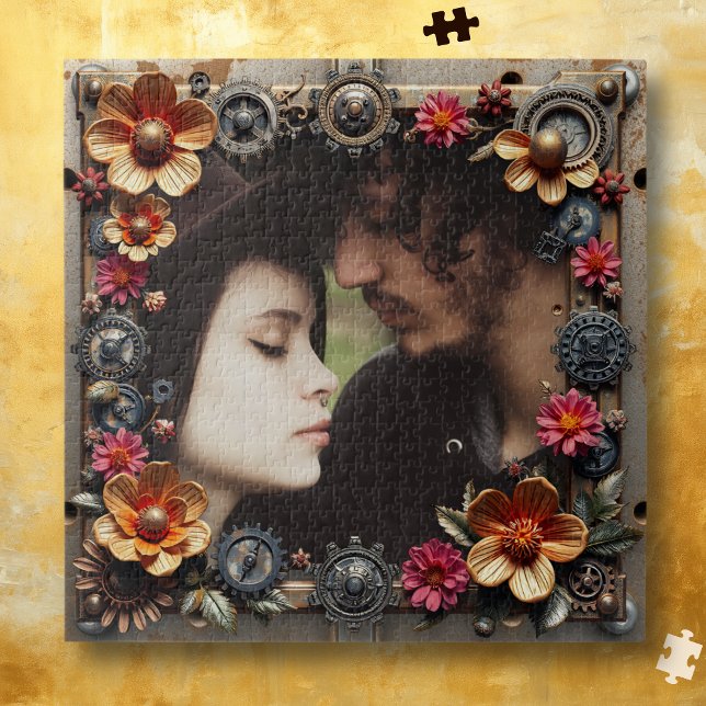 Puzzle Steampunk Romantic Photo Personalized (Créateur téléchargé)