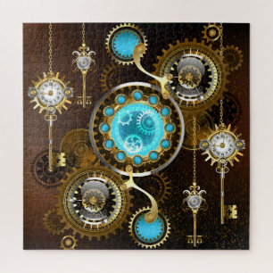 Puzzle Steampunk Rusty Background