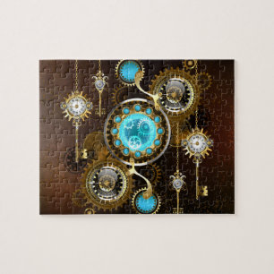 Puzzle Steampunk Rusty Background
