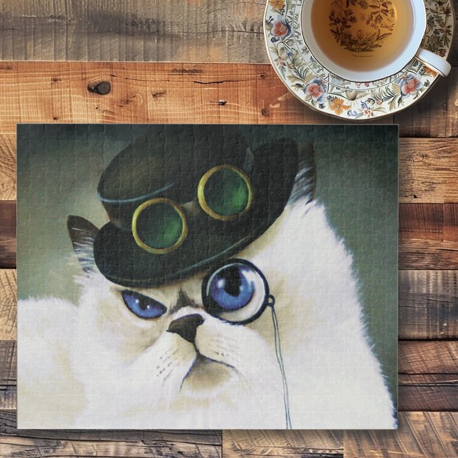 Puzzle Steampunk Siamese Persian Chat (Créateur téléchargé)