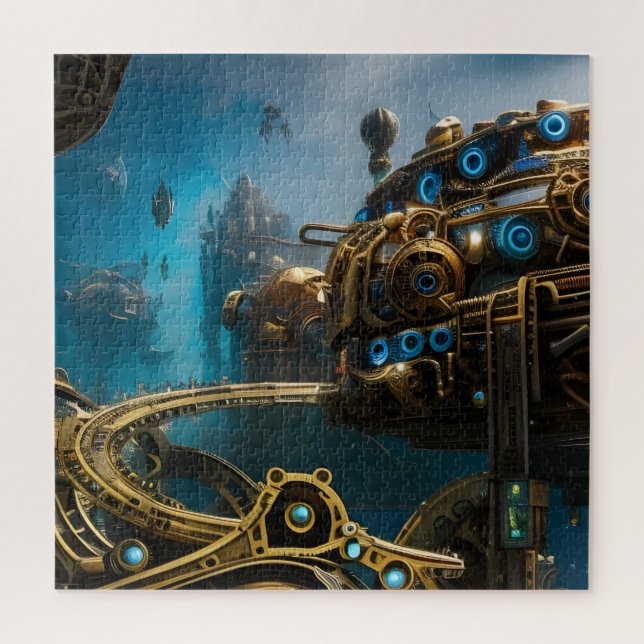 Puzzle Steampunk ville perdue d'Atlantis (Vertical)