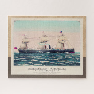 Puzzle Steamship Victoria of the Anchor Line, 1876