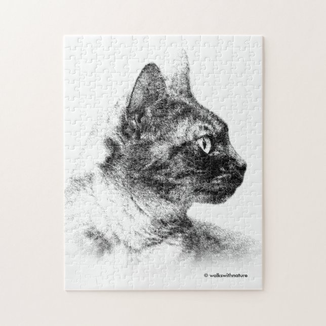 Puzzle Stella le chat gris (Vertical)