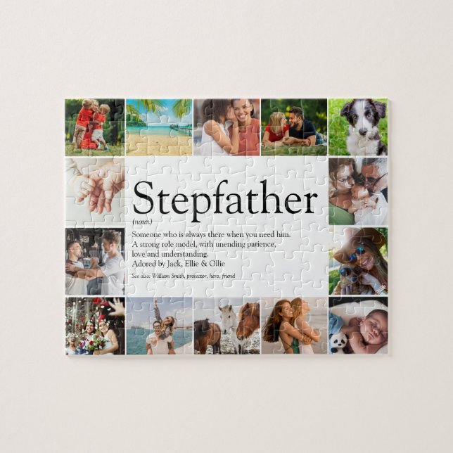 Puzzle Stepfather, Stepdad Définition 14 Photo Fun (Horizontal)