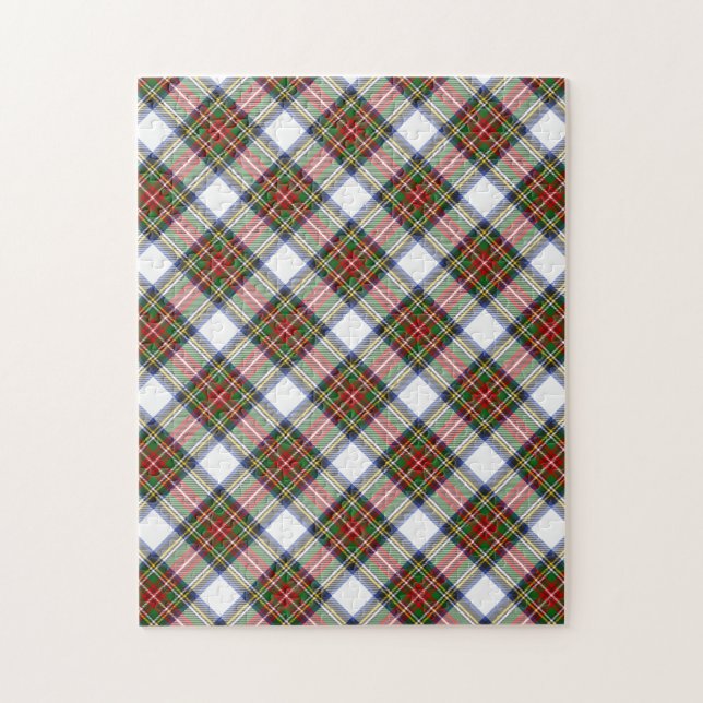 Puzzle Stewart Royal Robe Clan Tartan Plaid Motif (Vertical)