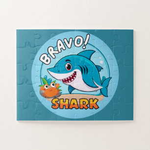 Puzzle Sticker Bravo, Stickers Requin
