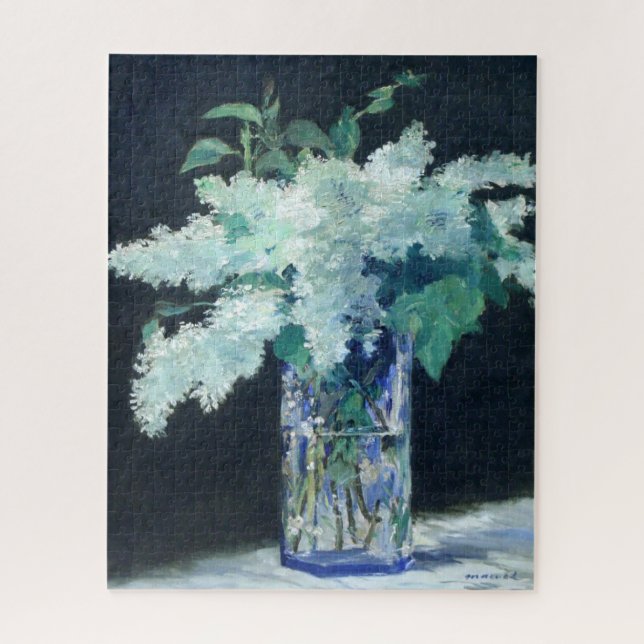 Puzzle Still Life Lilac Bouquet par Manet Impressionniste (Vertical)