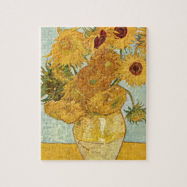 Puzzle Stilleben mit de Vincent van Gogh 12 Sonnenblumen (Vertical)