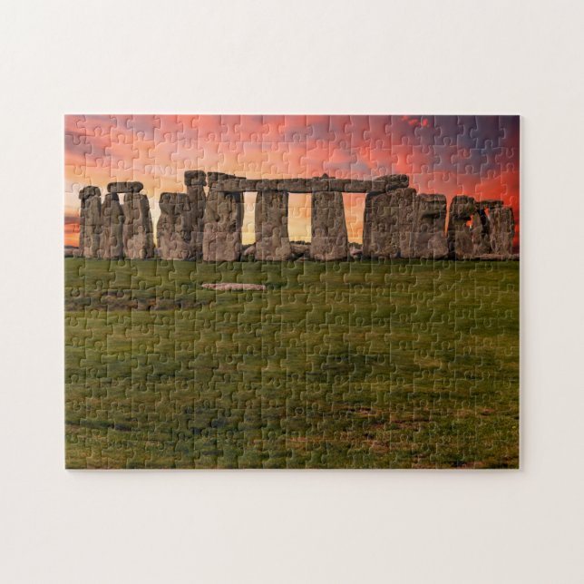 Puzzle Stonehenge en Angleterre pendant le coucher de sol (Horizontal)