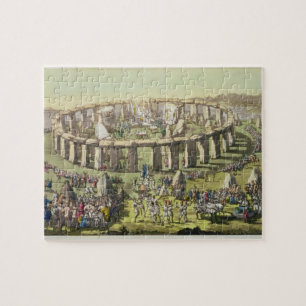Puzzle Stonehenge, ou un temple circulaire des druides,